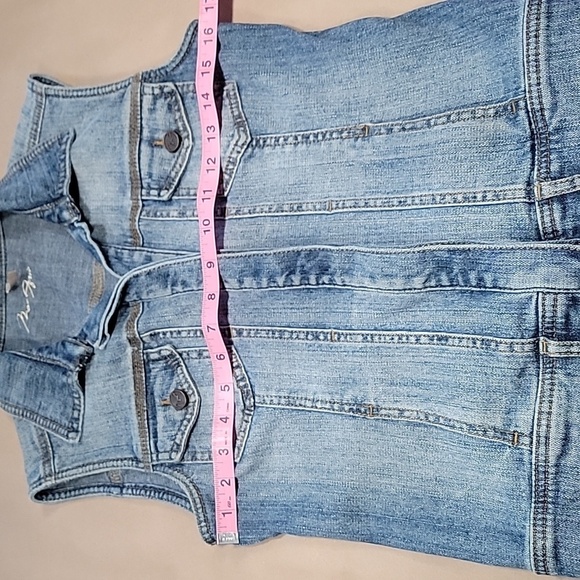 RARE Vintage MaxAzria Size XXS Denim Sleeveless Vest, Gently Used Condition - Picture 5 of 11